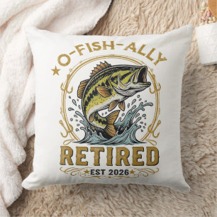 O Fish Ally Retired Since 2026 Fishing Retirement Cushion