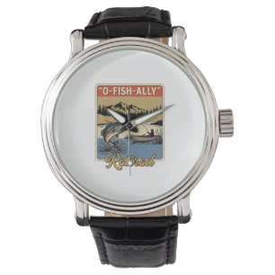 O-Fish-Ally Retired Vintage Fishing Shirt Design_1 Watch