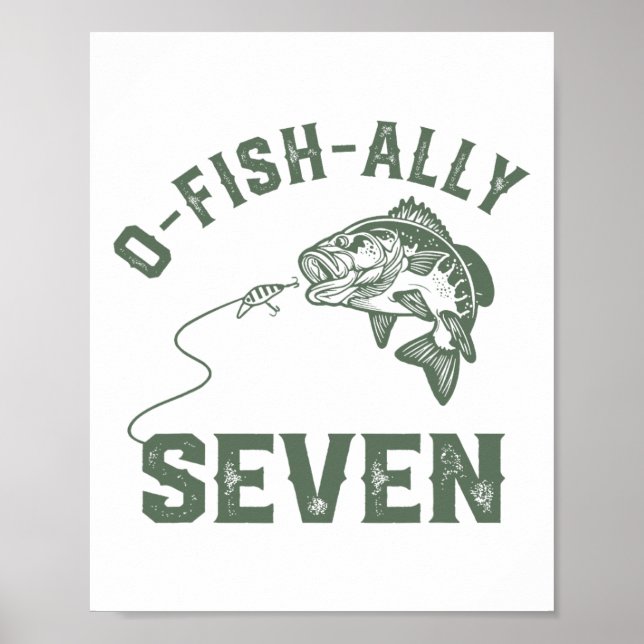 O-fish-ally Seven Birthday Decorations 7th Birthda (Front)