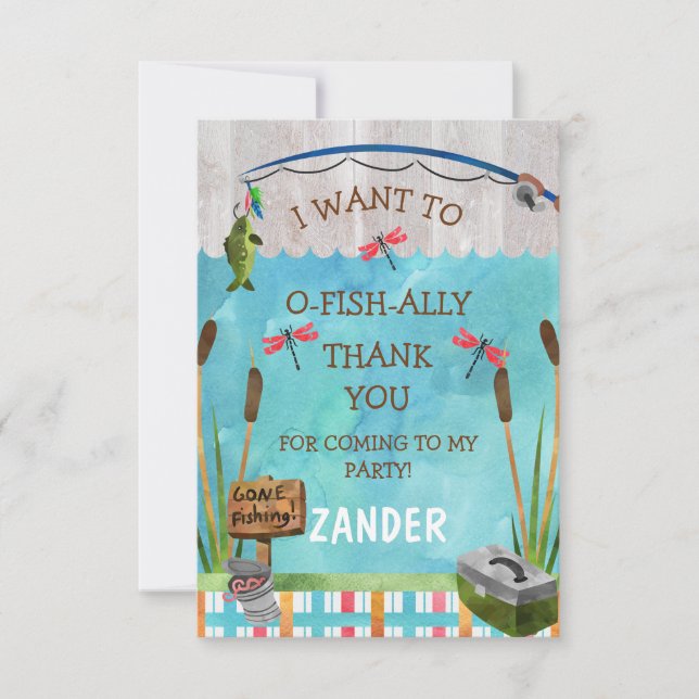 O fish ally Thank You Card (Front)