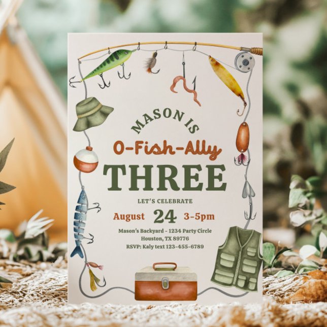 O-Fish-Ally Three Birthday Invitation (Creator Uploaded)