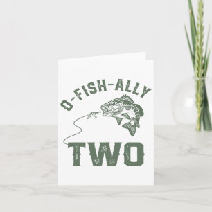 O-fish-ally Two Birthday Decorations 2nd Birthday Card