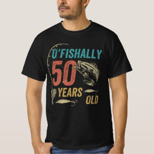 O’fishally 50 Years Old, Funny Fishing Dad Grand T-Shirt