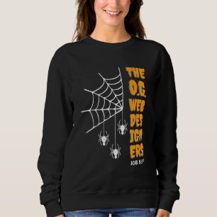 O.G. WEB DESIGNERS Spider Christian Halloween Sweatshirt