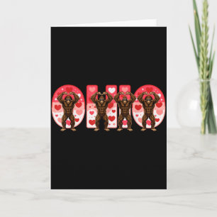 O-h-i-o Funny Bigfoot Ohio In Midwestern Valentine Card
