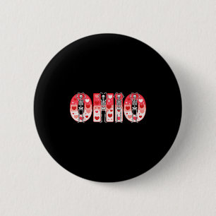 O-h-i-o Funny Skeletons Ohio In Midwestern Valenti 6 Cm Round Badge