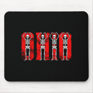 O-h-i-o Funny Skeletons Ohio In Midwestern Valenti Mouse Pad
