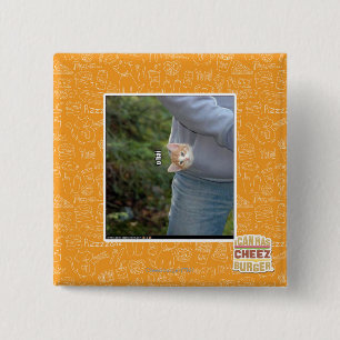 O hai 15 cm square badge