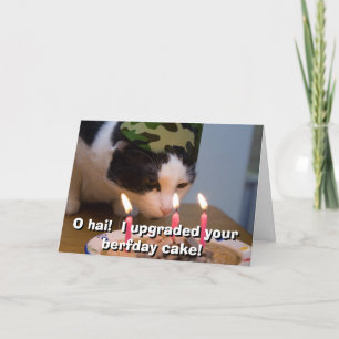 O hai! I upgraded your berfday cake Card