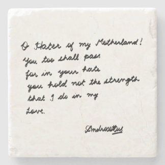 O Hater of my Motherland! Stone Coaster