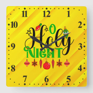 O Holy Night-84603 Square Wall Clock