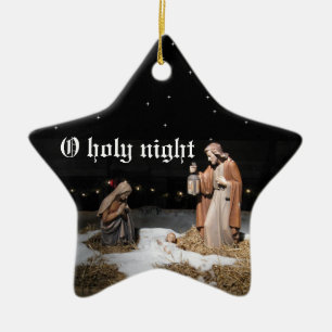O Holy Night Ceramic Tree Decoration