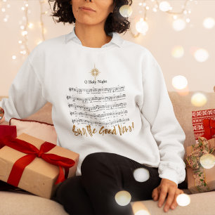 O HOLY NIGHT Christian Women's Christmas Hymn Sweatshirt
