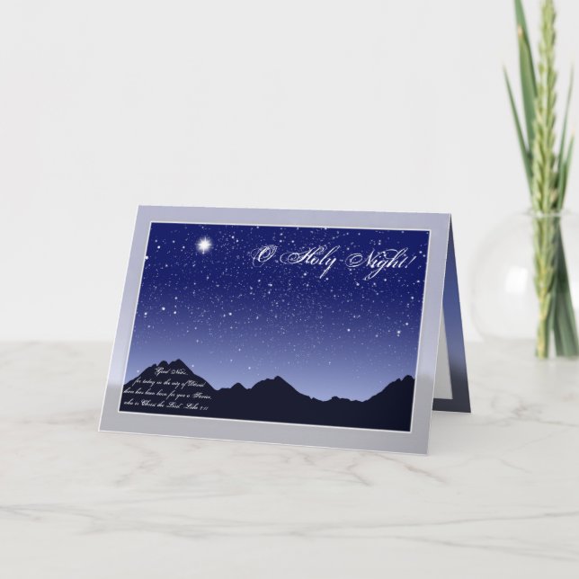 O Holy Night Christmas Card (Front)