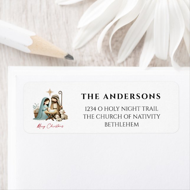 O Holy Night Christmas Nativity Scene Address (Insitu)