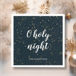 O Holy Night Christmas Star Napkin