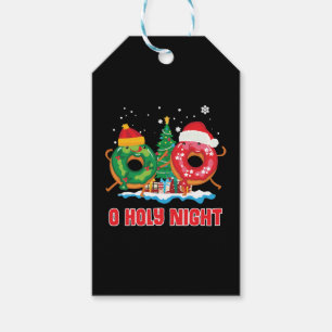 O Holy Night Funny Christmas Doughnut Pun Gift Xma Tags