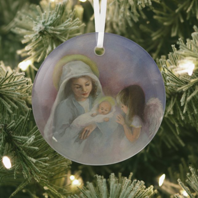 O Holy Night Glass Tree Decoration (Insitu)