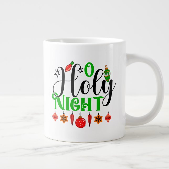 O Holy Night  Large Coffee Mug (Right)