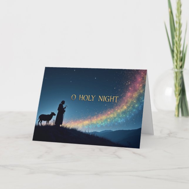 O Holy Night – Light of Love Thank You Card (Front)