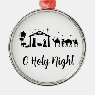 O Holy Night Metal Tree Decoration
