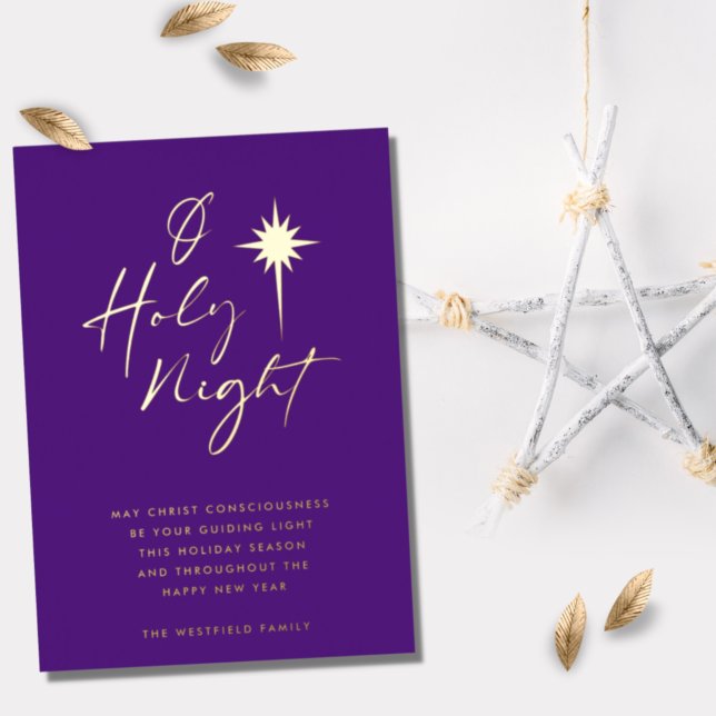 O Holy Night Star of Bethlehem Royal Purple Gold (Creator Uploaded)