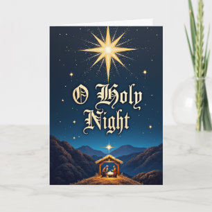 O Holy Night – Star Over Bethlehem Card