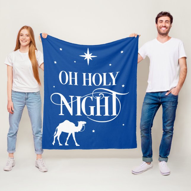 O Holy Night With Camel Fleece Blanket (In Situ)
