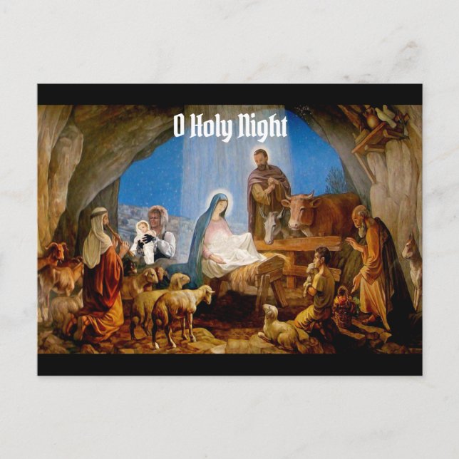 O Holy Night with Jareth Postcard (Front)