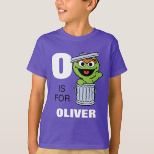 O is for Oscar the Grouch Add Your Name T-Shirt