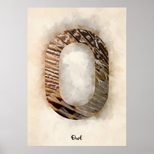 O is For Owl Poster