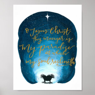 O Jesus Christ, Thy Manger Is Print