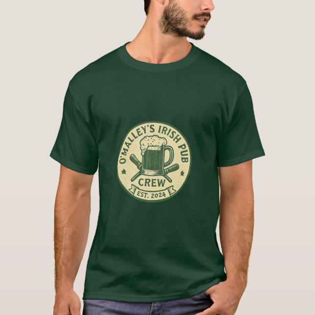 O’Malley’s Irish Pub Crew St. Patrick’s Day T-Shirt (Front)