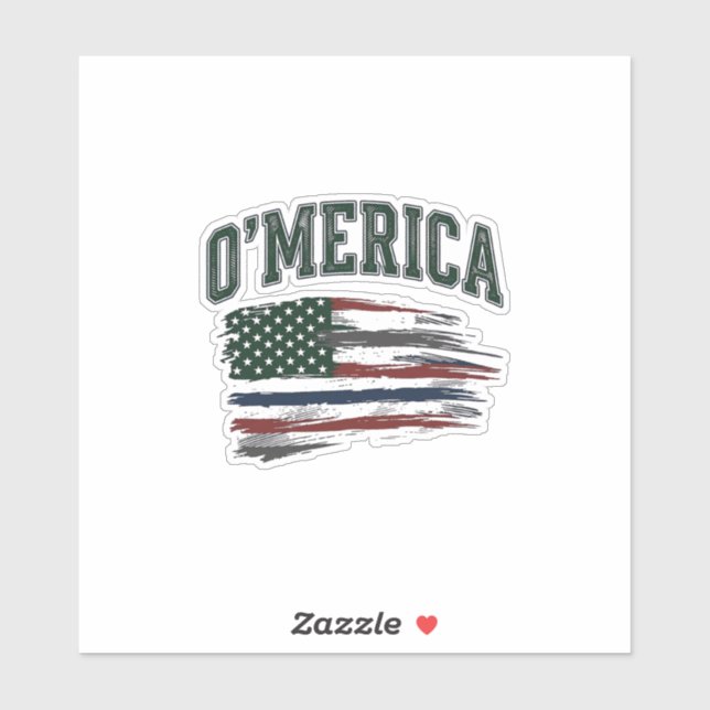O’Merica Vintage Distressed Flag Shirt Design_1 (Sheet)