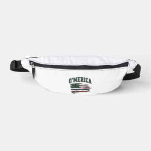 O’Merica Vintage Distressed Flag Shirt Design_1 Bum Bags