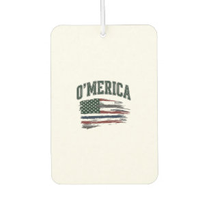 O’Merica Vintage Distressed Flag Shirt Design_1 Car Air Freshener