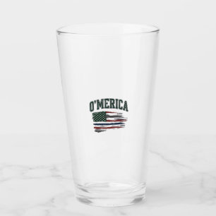 O’Merica Vintage Distressed Flag Shirt Design_1 Glass