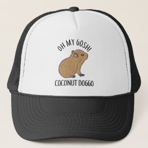 O My Gosh Coconut Doggo Cute Kawaii Baby Capybara Trucker Hat
