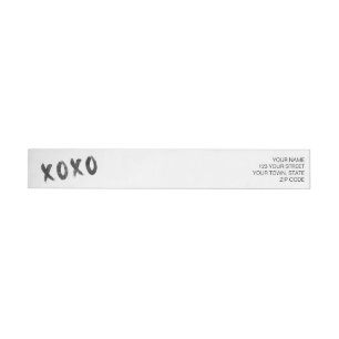 ✘o✘o wrap around label