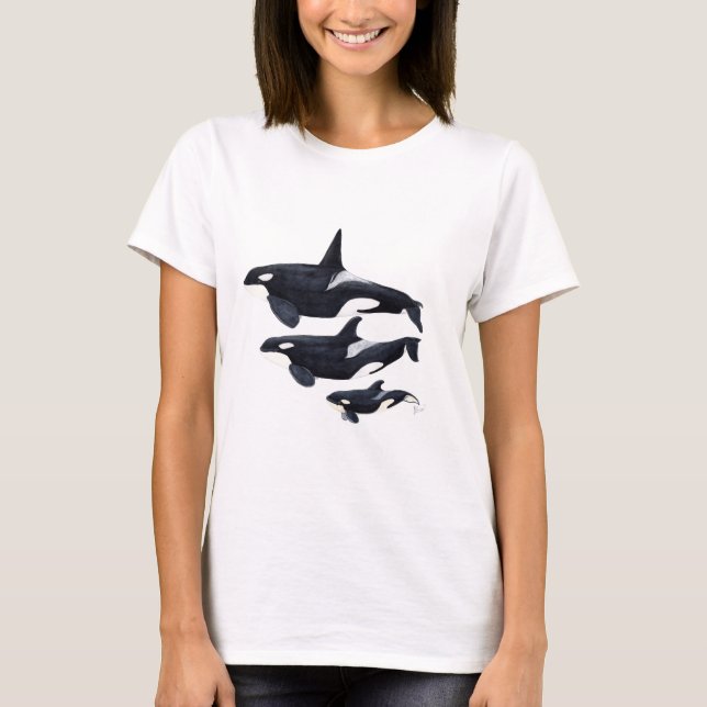 O.orca-fond transparent T-Shirt (Front)
