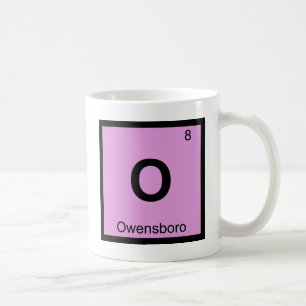 O - Owensboro Kentucky Chemistry Periodic Table Coffee Mug