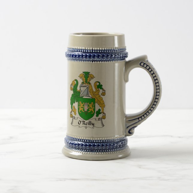 O Reilly Coat of Arms Stein - Family Crest (Right)