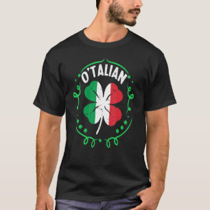 O Talian Italian St Patrick S Day Italia Flag Sham T-Shirt