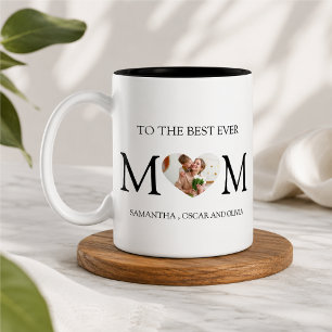 o the Best Mum Photo Heart Mug – Personalised