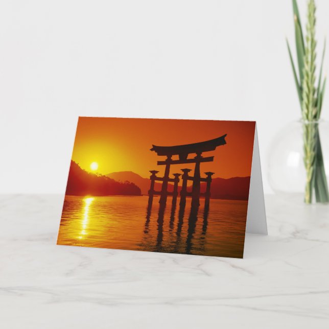 O-Torii Gate, Itsukushima shrine, Miyajima, Card (Front)