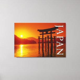 O-Torii Gate, Itsukushima Shrine   Miyajima, Japan Canvas Print