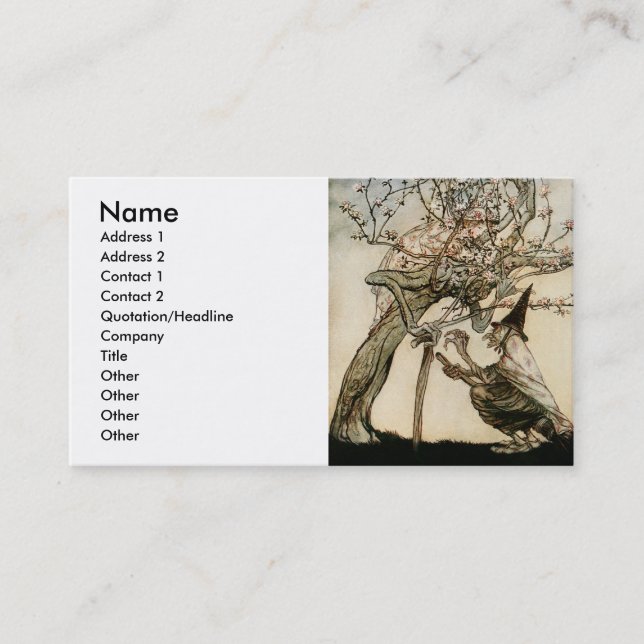 O Tree of Mine Business Card (Front)