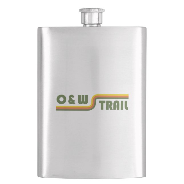 O&W Rail Trail Hip Flask (Front)