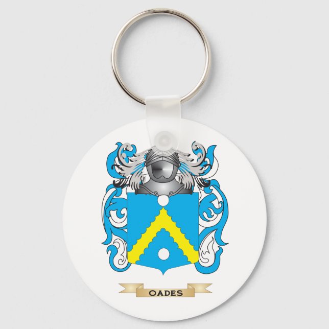 Oades Coat of Arms (Family Crest) Key Ring (Front)
