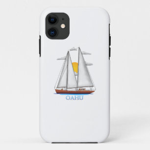 Oahu Coastal Nautical Sailing Sailor Case-Mate iPhone Case